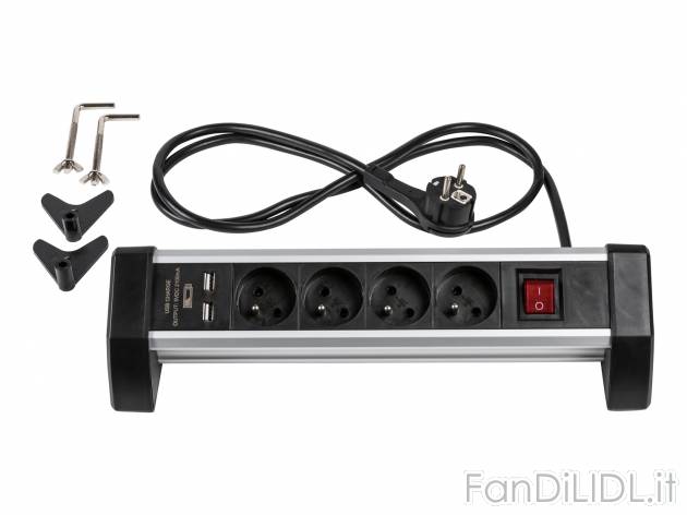 Presa multipla a incasso o presa multipla Powerfix, prezzo 14.99 € 
Con USB 
- ...