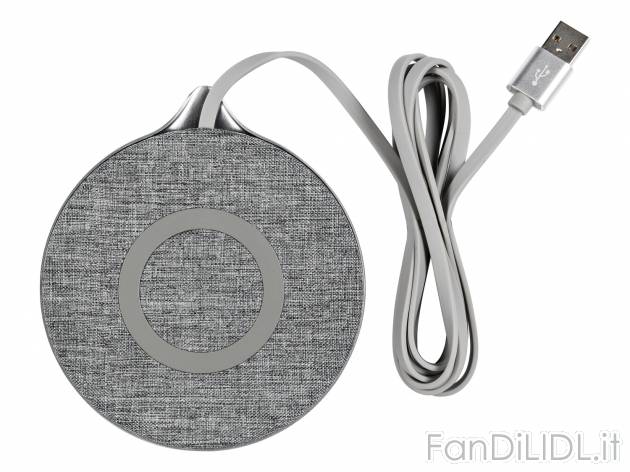 Caricatore QI wireless Silvercrest, prezzo 11.99 € 
Con USB 
- Appoggiare semplicemente ...