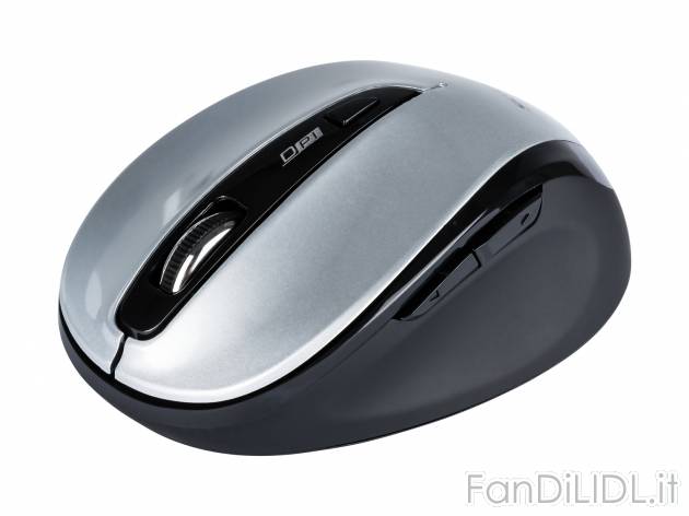 Mouse ottico senza fili Silvercrest, prezzo 7.99 € 
- Raggio d‘azione fino ...
