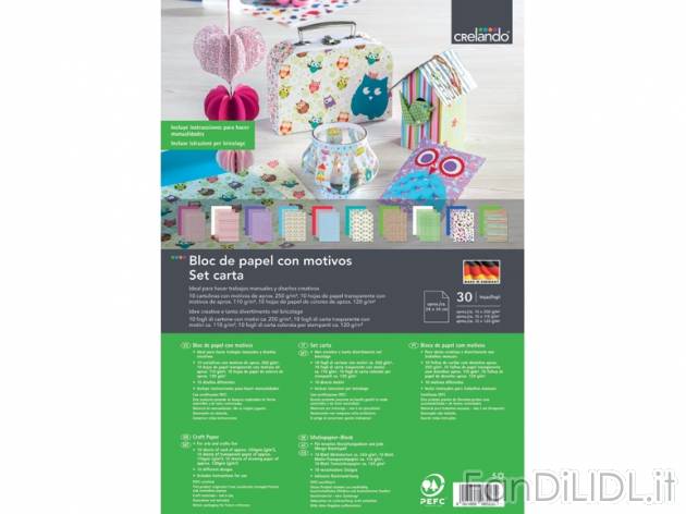 Blocco, set carta o set sticker per bricolage , prezzo 3,99 &#8364; per Alla ...