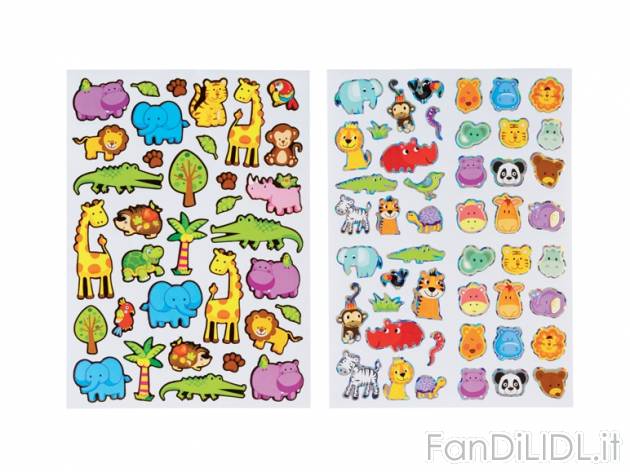 Set adesivi per bambini Melinera, prezzo 1,49 &#8364; per Al set 
- Con effetti ...