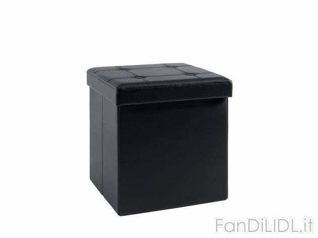 Pouf contenitore Livarno Living, prezzo 12.99 &#8364; 
- Rivestimento in similpelle
- ...
