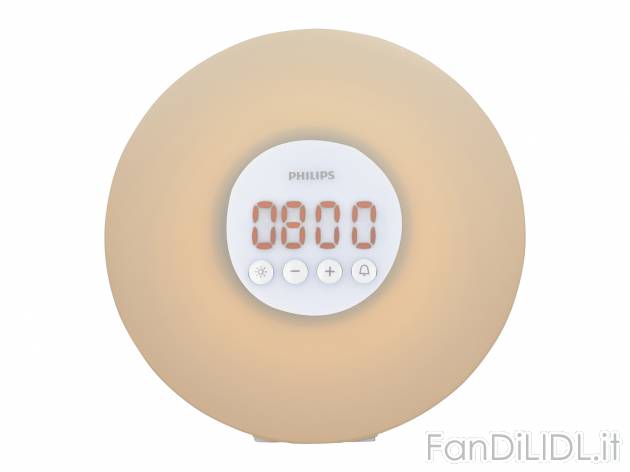 Sveglia Wake-up light Philips, prezzo 49.00 € 
- Simulazione dell&#039;alba ...