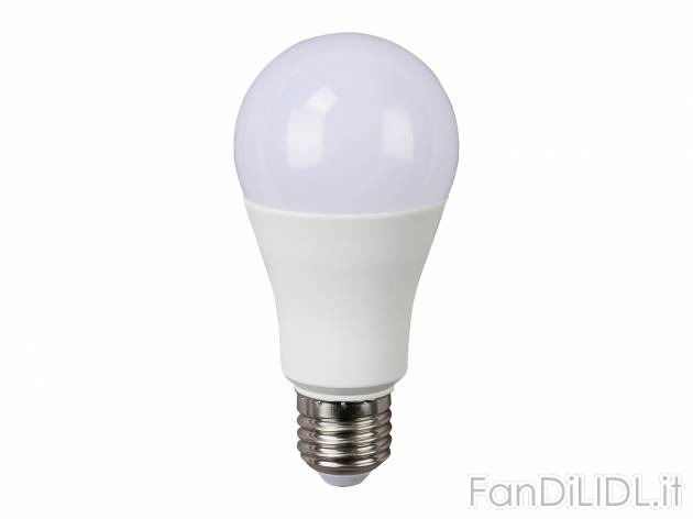 Lampadina a LED multicolore Livarno Lux, prezzo 14.99 € 
- Regolabile con l’app ...