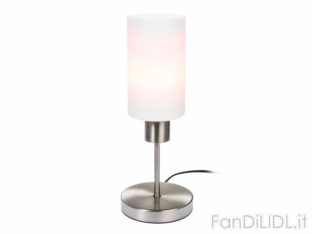 Lampada da tavolo Touch it Livarno Lux, prezzo 9.99 € 
- 3 livelli di luminosità ...