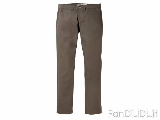 Pantaloni da uomo in twill Livergy, prezzo 9,99 &#8364; per Alla confezione ...