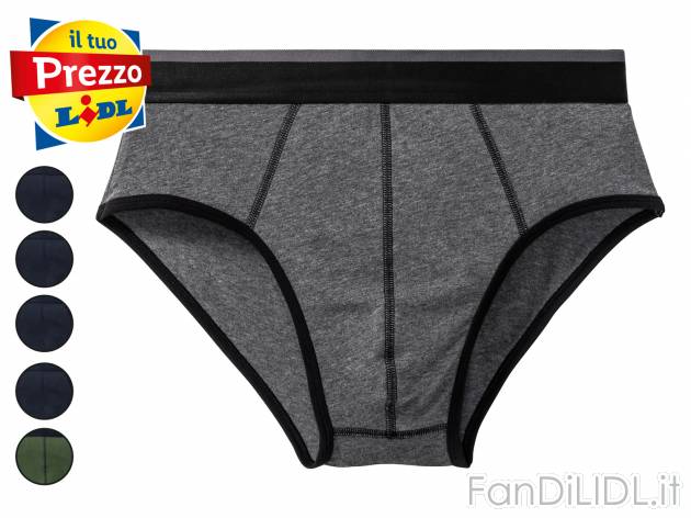 Slip da uomo Livergy, prezzo 6.99 &#8364; 
5 pezzi - Misure: S-XL 
- Prodotto ...