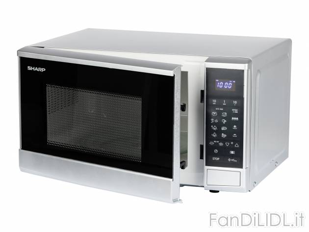 Microonde Sharp, prezzo 69.00 € 
Argento 
- 10 Livelli di potenza
- Funzione ...
