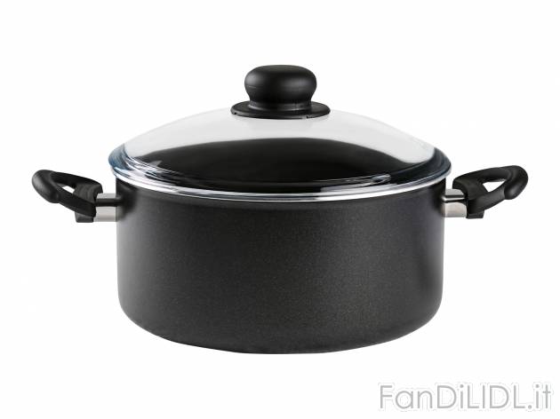 Pentola con coperchio in vetro Ernesto, prezzo 14.99 &#8364; 
Ø 24 cm 
- Rivestimento ...