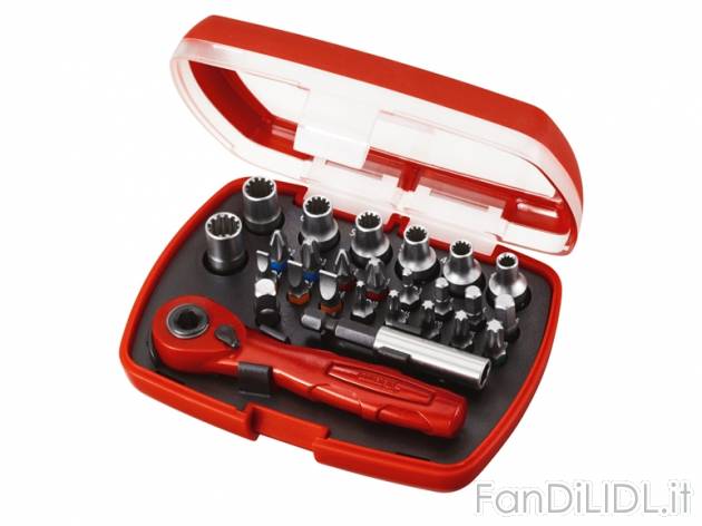Set bussole/bit con cricchetto Powerfix, prezzo 7,99 &#8364; per Al set 
- In ...