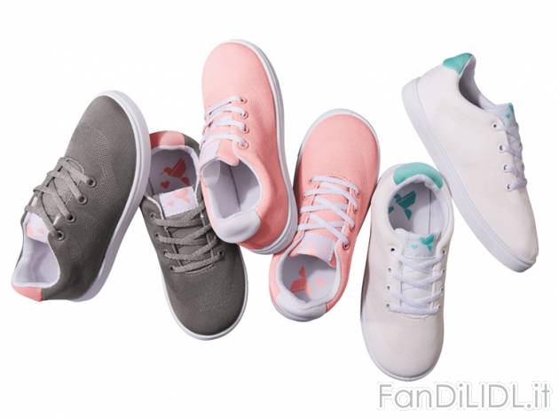 Sneaker da bambina Lupilu, prezzo 6,99 &#8364; per Al paio 
- In tessuto mesh ...