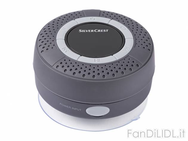 Altoparlante Bluetooth per bagno Silvercrest, prezzo 9.99 € 
- Con display LED, ...