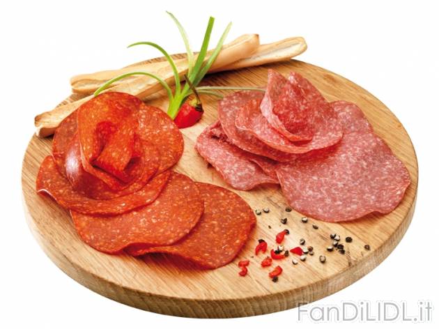 Salame extra sottile , prezzo 1,59 &#8364; per 200 g, € 7,95/kg EUR. 
- A ...