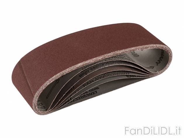 Carta abrasiva per levigatrice a nastro Parkside, prezzo 1.99 € 
6 pezzi 
- ...