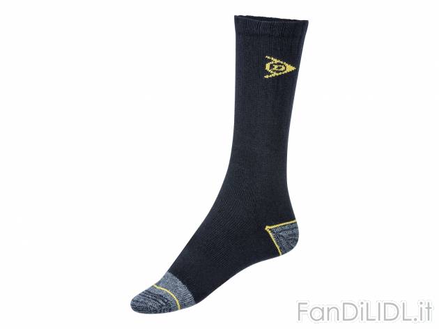 Calze da lavoro per uomo Dunlop, prezzo 4.99 € 
3 paia - Misure: 39-50 
- 
Zona ...