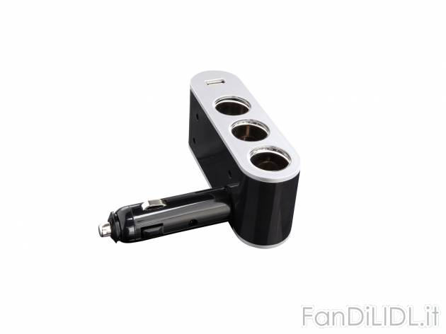 Adattatore triplo o caricabatterie USB per auto Silvercrest, prezzo 4.99 &#8364; ...