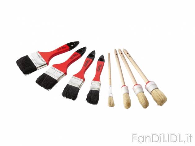 Set pennelli Powerfix, prezzo 3,99 &#8364; per Al set 
- 3 pennelli rotondi ...