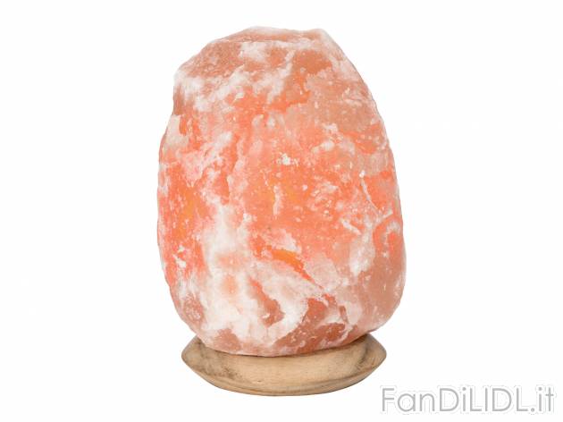 Lampada ai cristalli di sale Livarno Lux, prezzo 9.99 € 
- Con base in legno
- ...