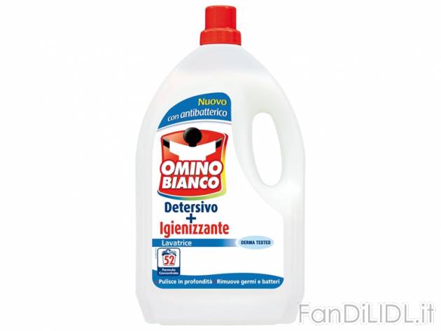 Detersivo liquido igienizzante , prezzo 4,49 &#8364; per 3,9 L flacone, (1 L ...