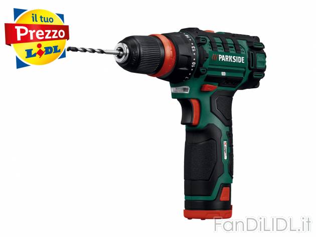 Trapano avvitatore ricaricabile Parkside, prezzo 29.99 € 
- Passaggio senza utensili ...