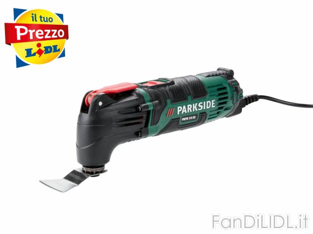 Elettroutensile multiuso Parkside PMFW 310 D2, prezzo 29.99 € 
- Tecnica di oscillazione ...