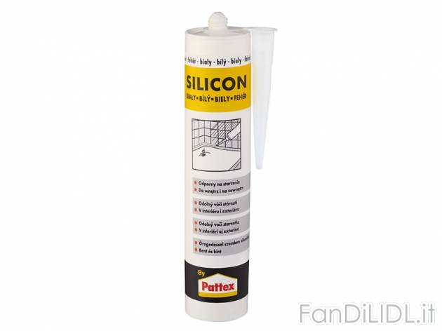 Silicone bianco/ trasparente 310ml , prezzo 1,99 &#8364; per Alla confezione ...
