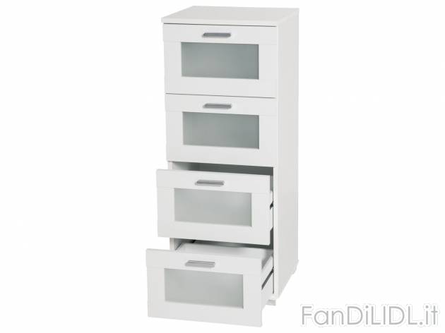 Cassettiera per il bagno Livarno Living, prezzo 49.00 € 
- Con maniglie in metallo
- ...