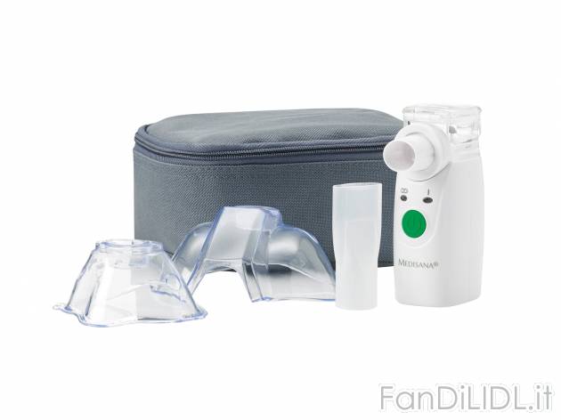 Inalatore portatile Medisana, prezzo 34.99 € 
- Per il trattamento delle vie ...