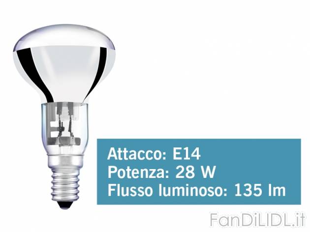 Lampadina alogena , prezzo 3,99 &#8364; per Alla confezione 
- Temparatura ...