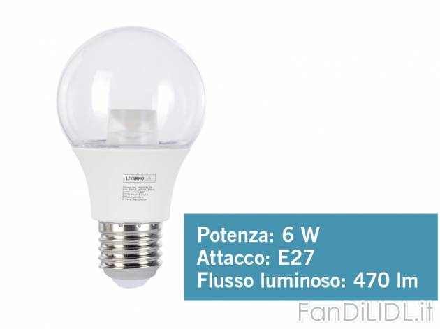 Lampadina LED a goccia o candela , prezzo 6,99 &#8364; per Alla confezione 
- ...