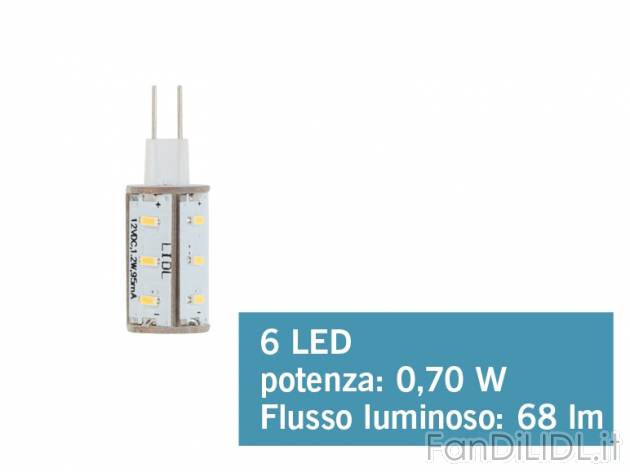 Lampadina a LED G4 , prezzo 4,99 &#8364; per Alla confezione 
- Temperatura ...