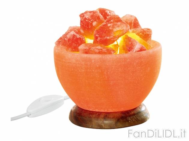 Lampada/diffusore di aroma o portalumini ai cristalli di sale Livarno Lux, prezzo ...