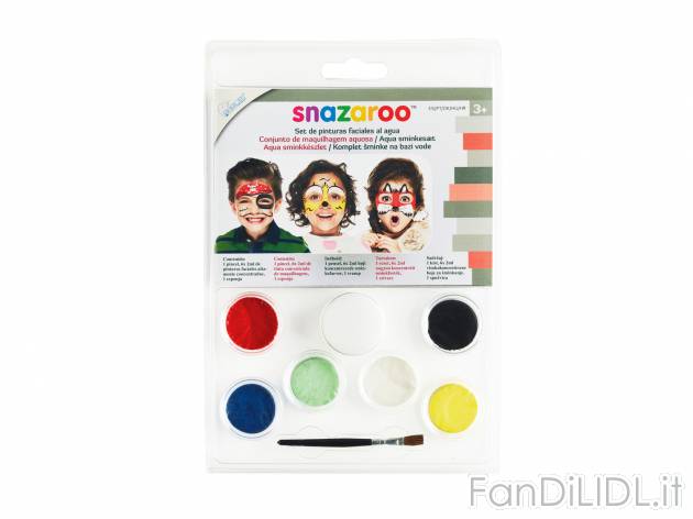 Matite o colori per il viso Snazaroo, prezzo 3.99 &#8364; 
- A scelta tra diversi ...