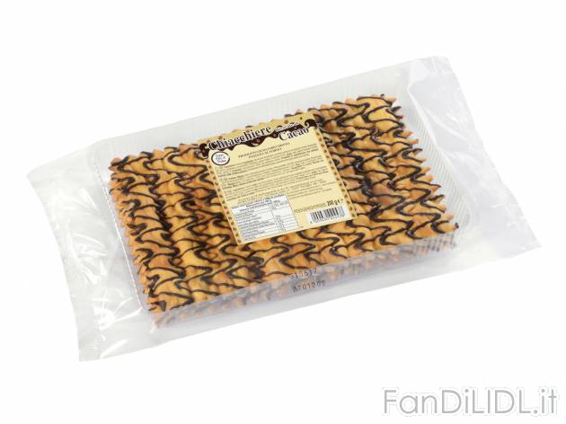 Chiacchiere con cacao , prezzo 1.19 €