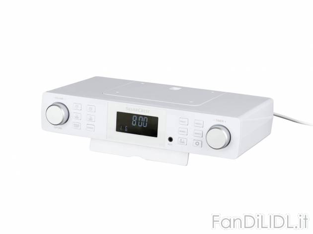 Radio sottopensile da cucina Silvercrest, prezzo 19.99 &#8364; 
- Luce LED integrata ...