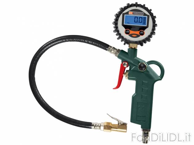Pistola ad aria compressa per gonfiaggio pneumatici Parkside, prezzo 14,99 &#8364; ...
