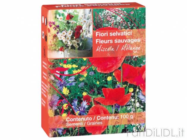 Sementi per fiori , prezzo 1,99 &#8364; per Alla confezione 
- A scelta fra ...