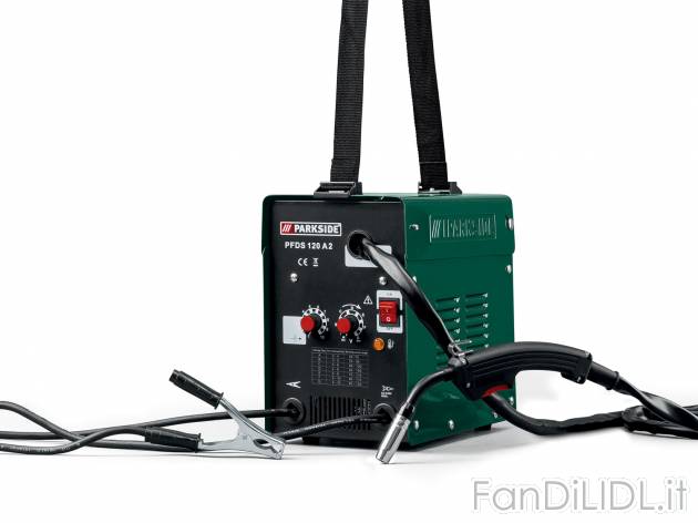 Saldatrice elettrica a filo Parkside PFDS120A2, prezzo 99.00 € 
- Corrente di ...