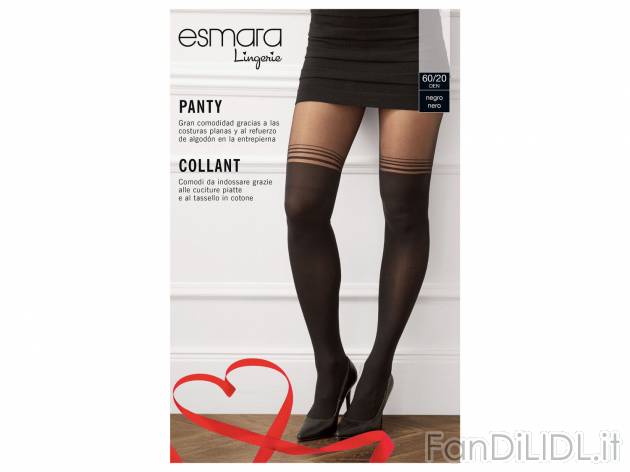 Collant da donna Esmara Lingerie, prezzo 2.99 &#8364; 
Misure: S-L
Taglie disponibili

Caratteristiche

- ...
