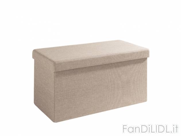 Pouf portaoggetti , prezzo 19,99 &#8364; per Alla confezione 
- Con seduta ...
