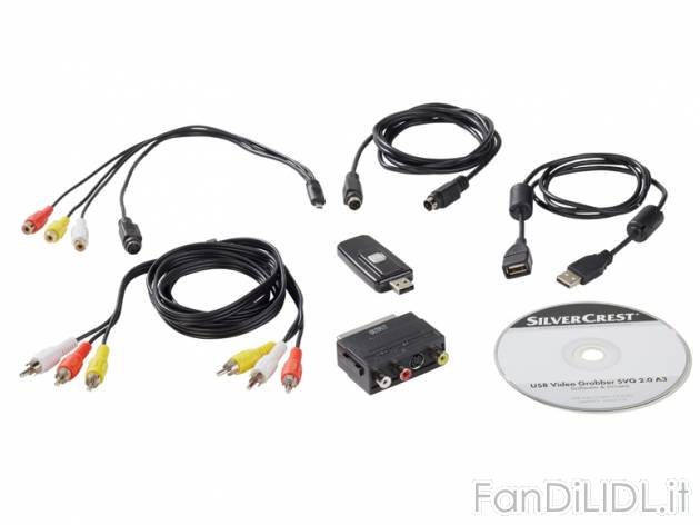Set digitalizzatore video USB , prezzo 19,99 &#8364; per Al set 
- Per digitalizzare ...
