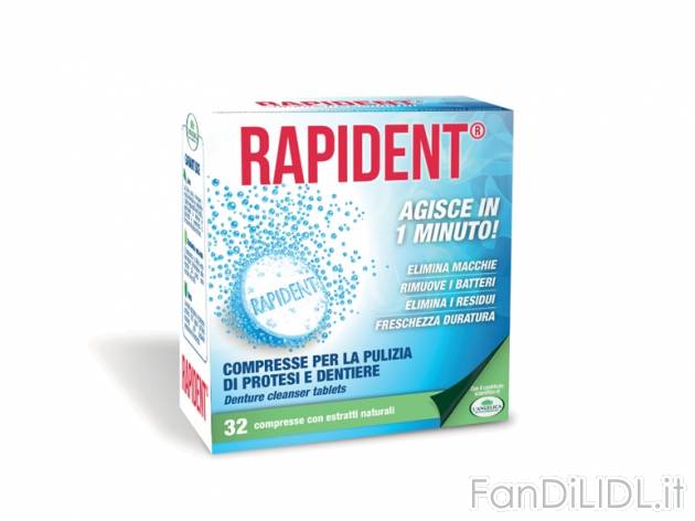 Compresse per la pulizia di protesi e dentiere , prezzo 1,95 &#8364; 
- 32 ...