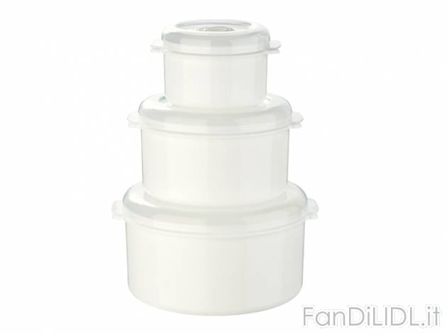 Set contenitori per microonde Ernesto, prezzo 3,99 &#8364; per Al set 
- Coperchio ...