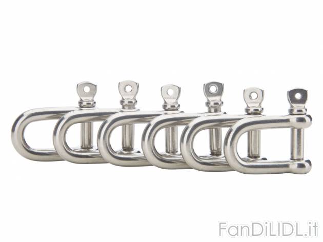 Set moschettoni o grilli a vite , prezzo 3.99 &#8364; per Al set 
A scelta ...