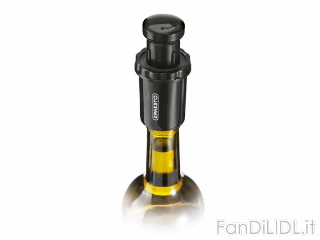 Tappo sottovuoto per bottiglie Ernesto, prezzo 4,99 &#8364; per Alla confezione ...