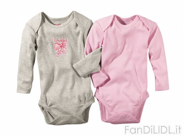 Body per neonati, 2 pezzi Lupilu, prezzo 3,99 &#8364; per Alla confezione 
- ...