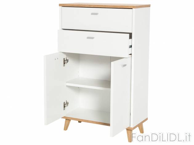 Mobiletto da bagno con 2 ante e 2 cassetti Livarno Living, prezzo 59.00 € 
- ...
