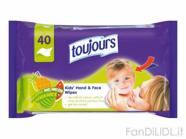 Salviette detergenti profumate, 40 pezzi , prezzo 0,89 &#8364; per Alla confezione ...