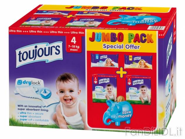 Set pannolini e salviette , prezzo 12,99 &#8364; per 4-pezzi-confezione 
- ...