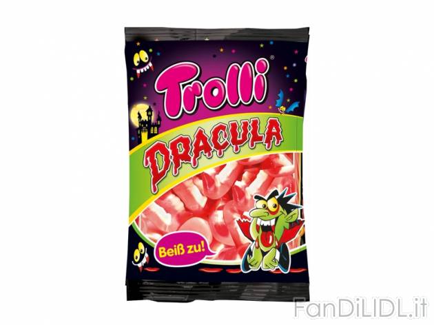 Caramelle gommose , prezzo 0,99 &#8364; per 200 g, € 4,95/kg EUR.
